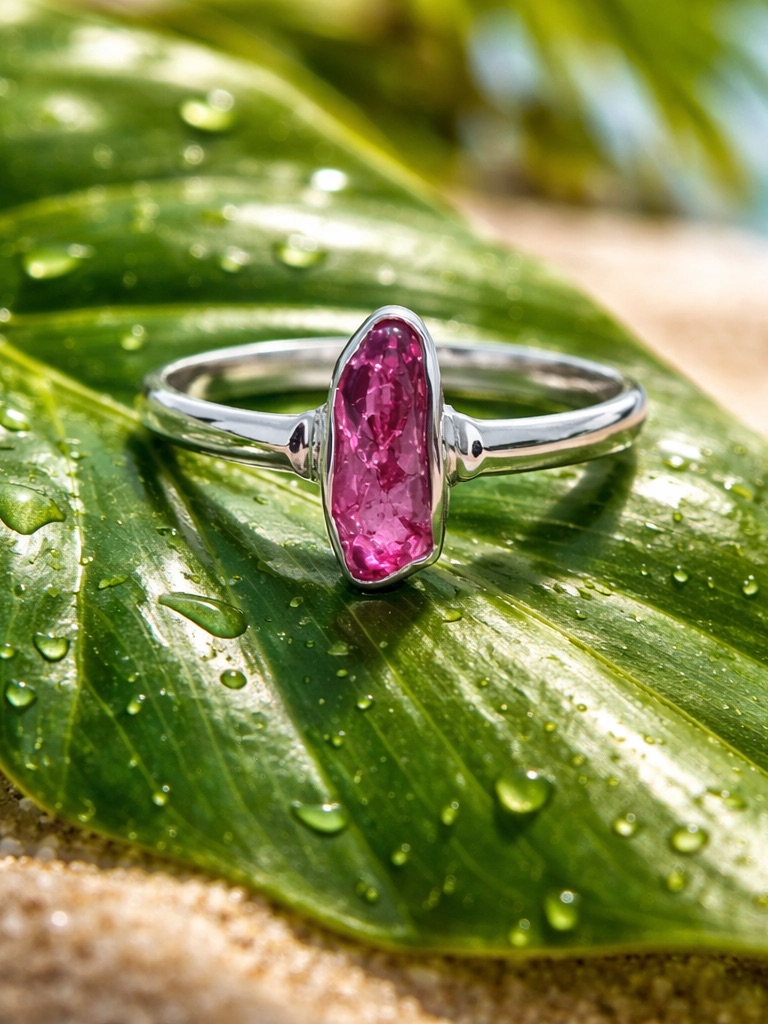 New! Pink Tourmaline Ring